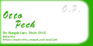 otto pech business card